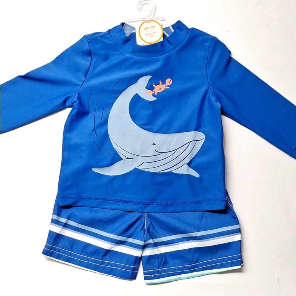 Carters Infant Boys Rash guard 2 piece swim set